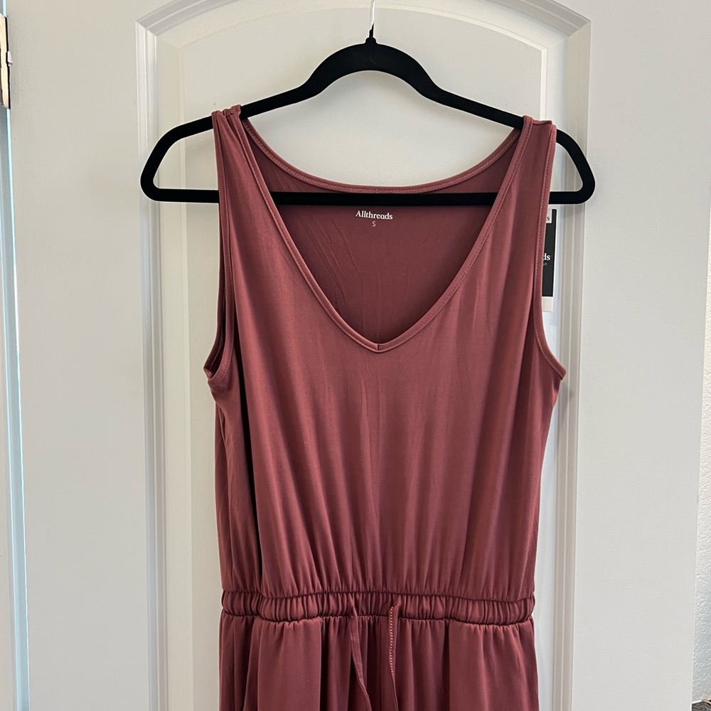 All Threads Vineyard Jumpsuit - Relaxed Wide Leg, Sangria